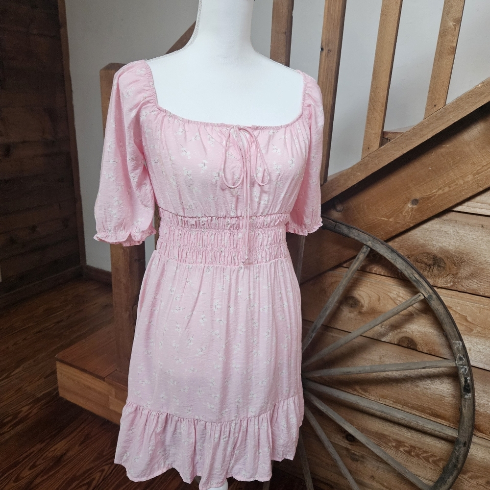 Popular 21 Pink Floral Women's Dress